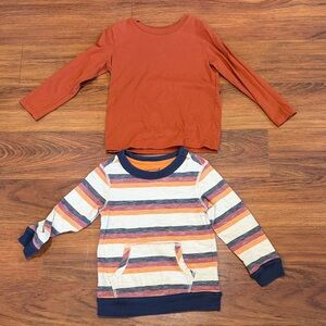 Striped and Solid Kids Long Sleeve Shirts